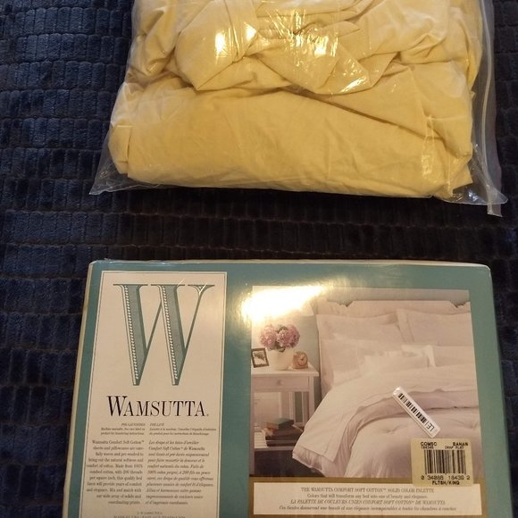 Wamsutta King yellow sheet set NWT - Picture 2 of 6